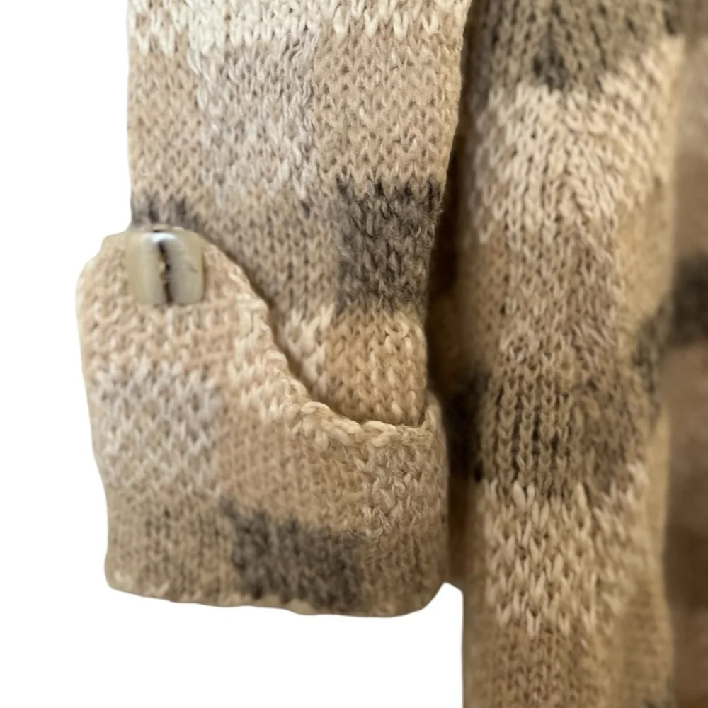 Anthropologie Far Away From Close Long Cotton/ Mohair Cardigan Sweater, S